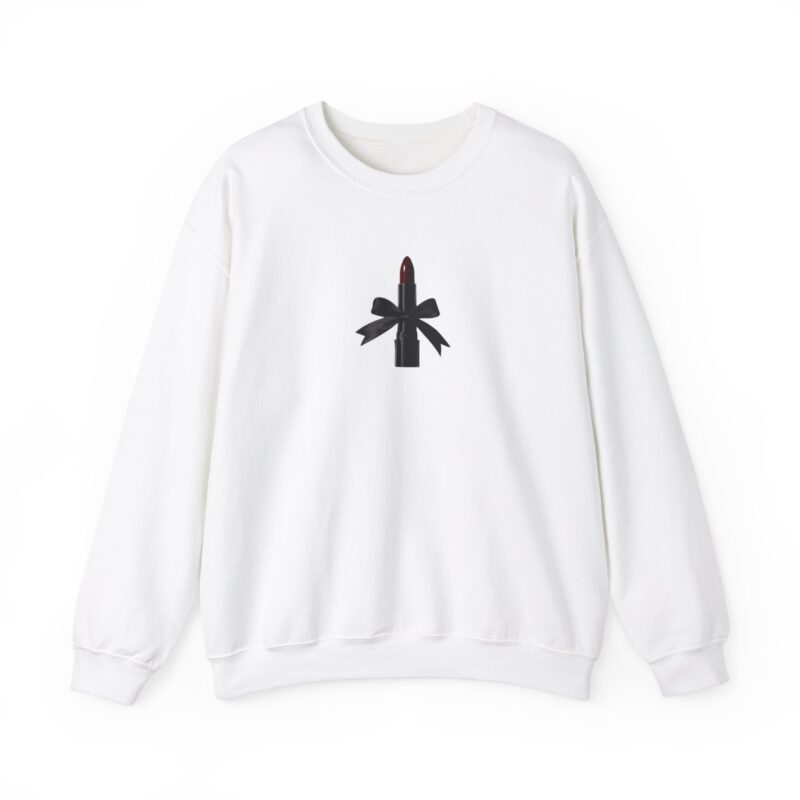 white dark coquette sweatshirt