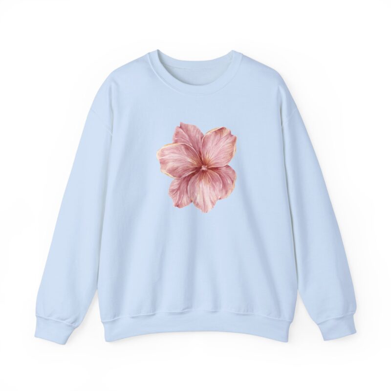 light blue flower coquette crewneck sweatshirt