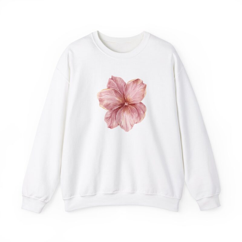 white flower coquette crewneck sweatshirt